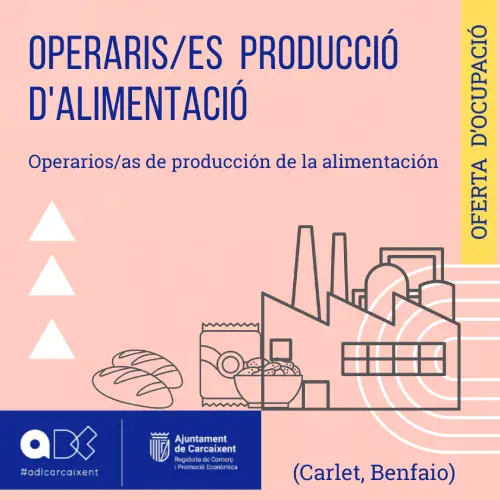Operaris/es de Producció d’Alimentació(Ref 044)