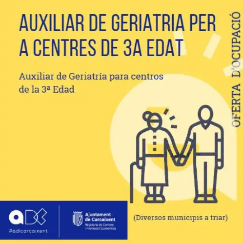 Auxiliar de geriatria per a centres de 3a edat (Ref.076)
