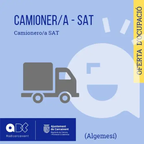 CAMIONER/A – SAT (Algemesí)  (Ref.090)