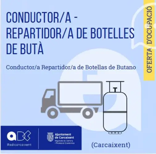 Conductor/a-Repartidor/a de Botelles de Butà (Carcaixent) (Ref.094)