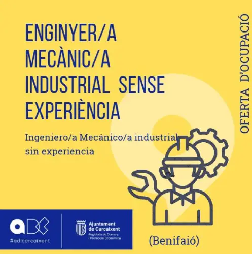 Enginyer/a Mecànic/a Industrial sense exeriència (Benifaió) ( Ref.088)