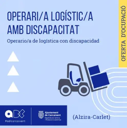 Operari/a Logístic/a amb Discapacitat (Alzira/Carlet) (Ref.121)