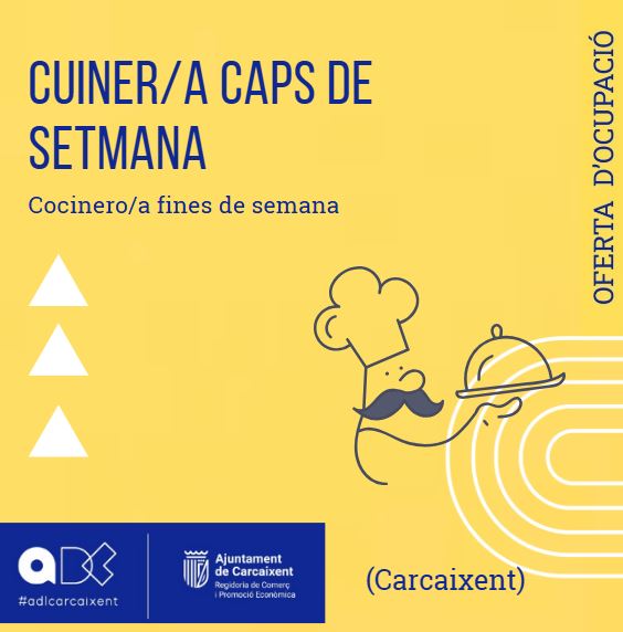 Cuiner/a caps de setmana (Carcaixent) (Ref.127)
