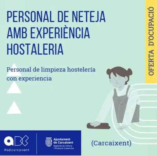 Personal de neteja hostaleria (Carcaixent) (Ref.150)