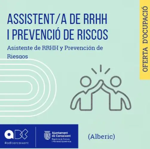Assistent/a de RRHH i Prevenció de Riscos (Alberic) (Ref.163)
