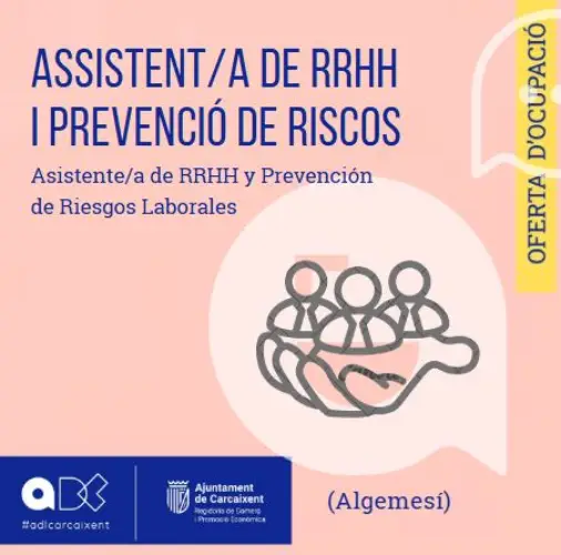Administratiu/va de RRHH i PRL (Algemesí) (Ref.165)