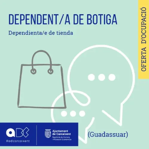 Dependent/a de botiga (Guadassuar) (Ref.167)