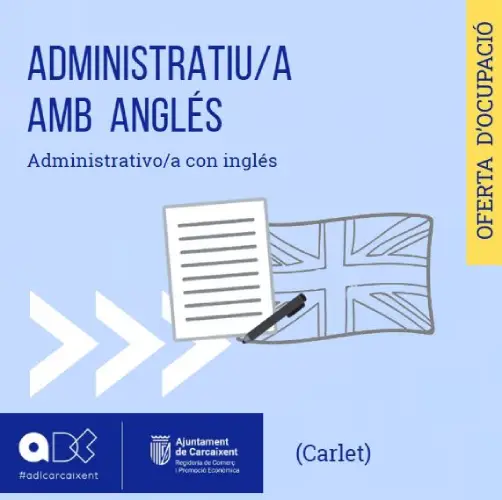 Administratiu/va Comercial amb Anglés (Carlet) (Ref.170)