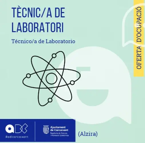 Tècnic/a de Laboratori (Alzira) (Ref.179)