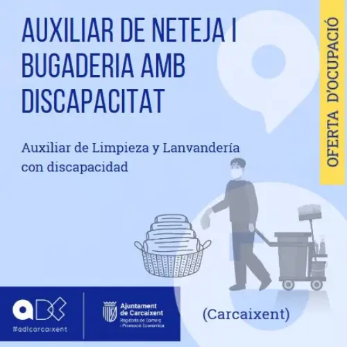 Auxiliar de neteja i bugaderia (Carcaixent (Ref.174)
