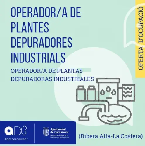 Operador/a de Plantes Depuradores Industrials (La Ribera Alta – La Costera) (Ref.175)