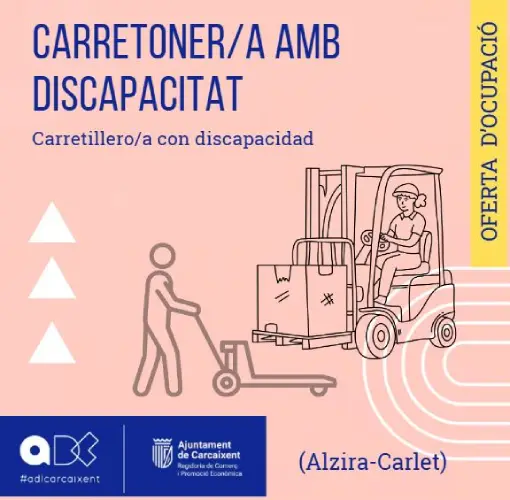 Carretiller/a Frontal i/o Retràctil amb discapacitat (Alzira) (Ref.201)