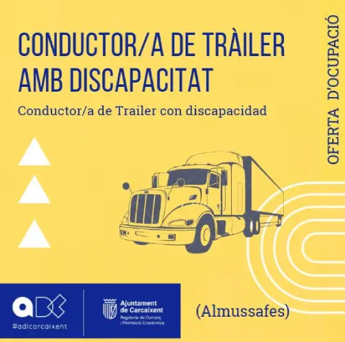 Conductor/a de tràiler amb discapacitat (Almussafes) (Ref.192)