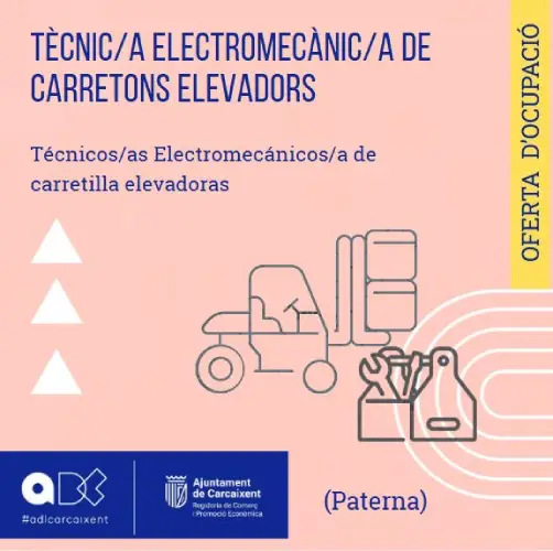 Tècnic/a Electromecànic/a de Carretons Elevadors (Paterna) (Ref.193)