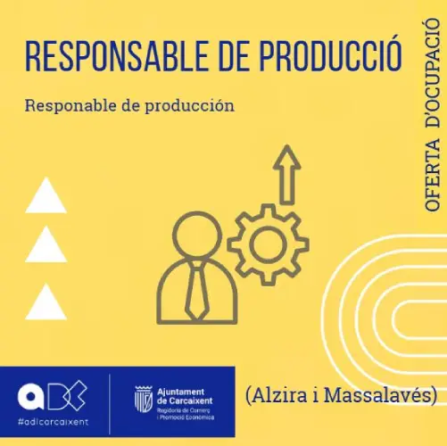 Responsable de Producció (Massalavés / Alzira) (Ref.200)