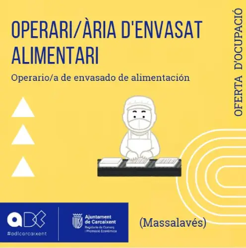 Operari/ària d’envasat alimentari (Massalavés) (Ref.212)