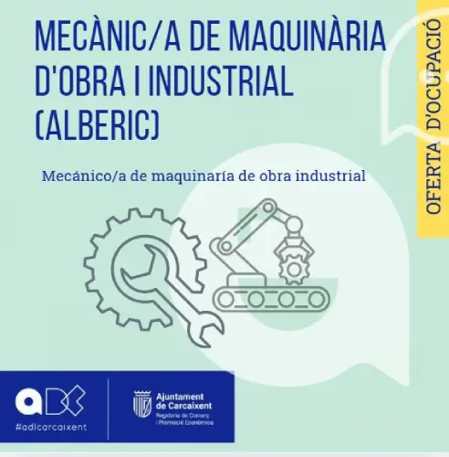 Mecànic/a de maquinària d’obra i industrial (Alberic) (Ref.224)