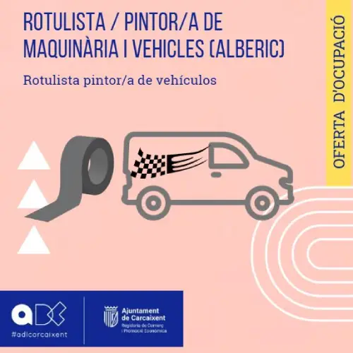 Rotulista / Pintor/a de maquinària i vehicles (Alberic) (Ref.222)