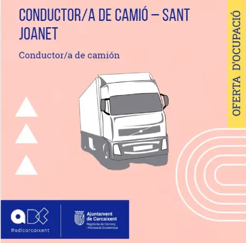 Conductor/a de camió – Sant Joanet (Ref.231)